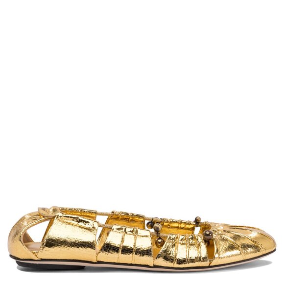 Chloé Ballet Flats Cut-Out Details IT 37 Women